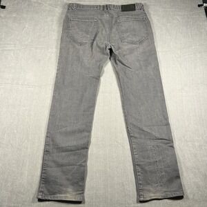 Betabrand Sons of Britches Gray Straight Leg Denim Jeans Mens 34x32 Stretch